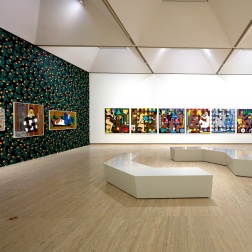 Installation view of Nina Chanel Abney’s ‘Framily Ties’, part of 'Matisse Alive' at the Art Gallery of New South Wales, Sydney, Australia. Photo © AGNSW, Diana Panuccio