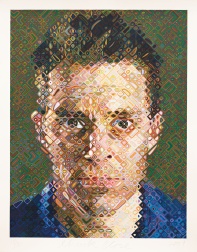 "James" (2004) by Chuck Close