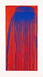 "Peacock Waterfall" (2001) by Pat Steir