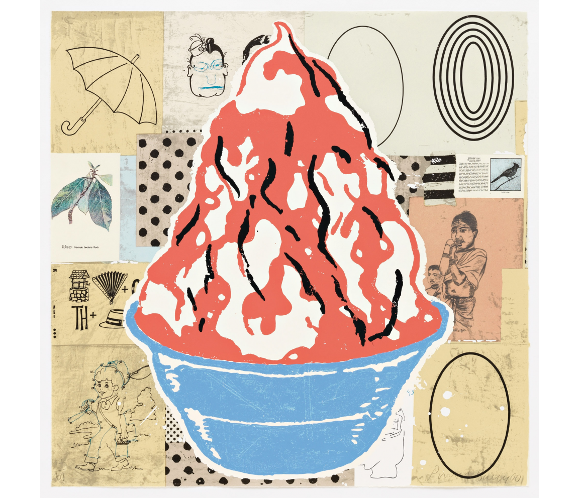 "Red Sundae (Well Fancy That)" (2000) by Donald Baechler
