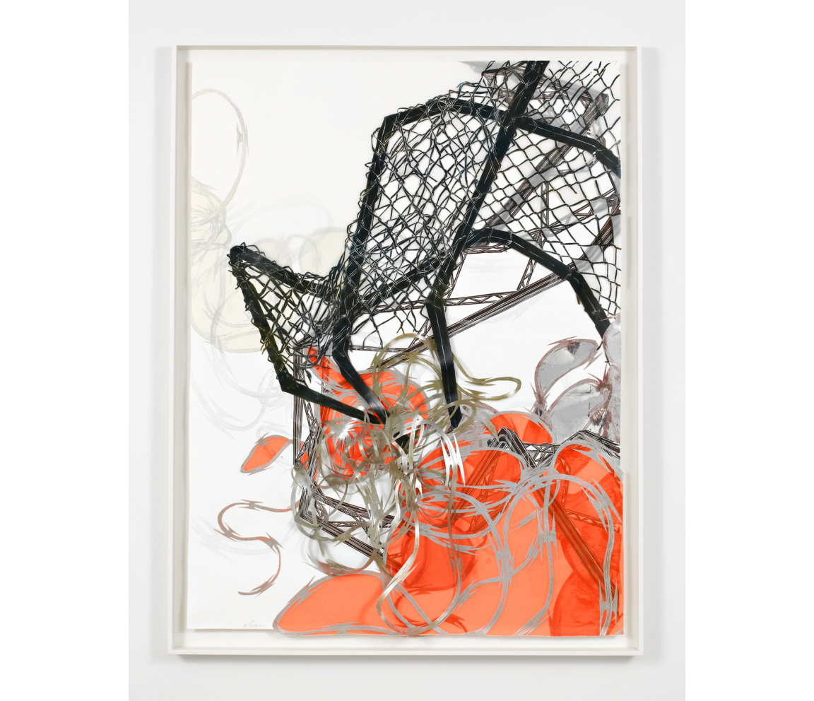 "Structural Detour 19: Chain-link Claw Grapples with Rowdy Razor Wire" (2011) by Nicola López