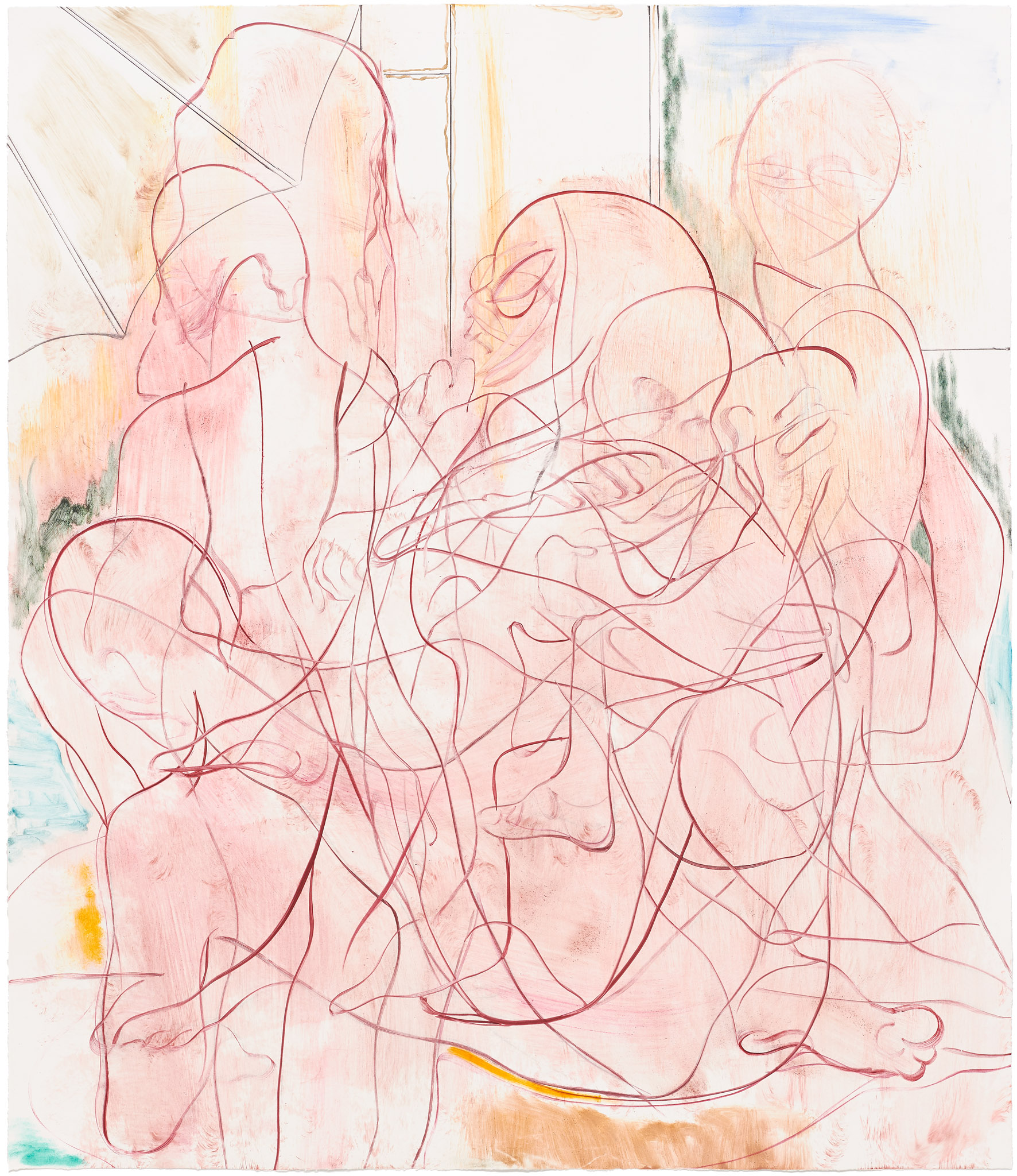 Example of monotype: Nigel Cooke "Cap de Barbaria"