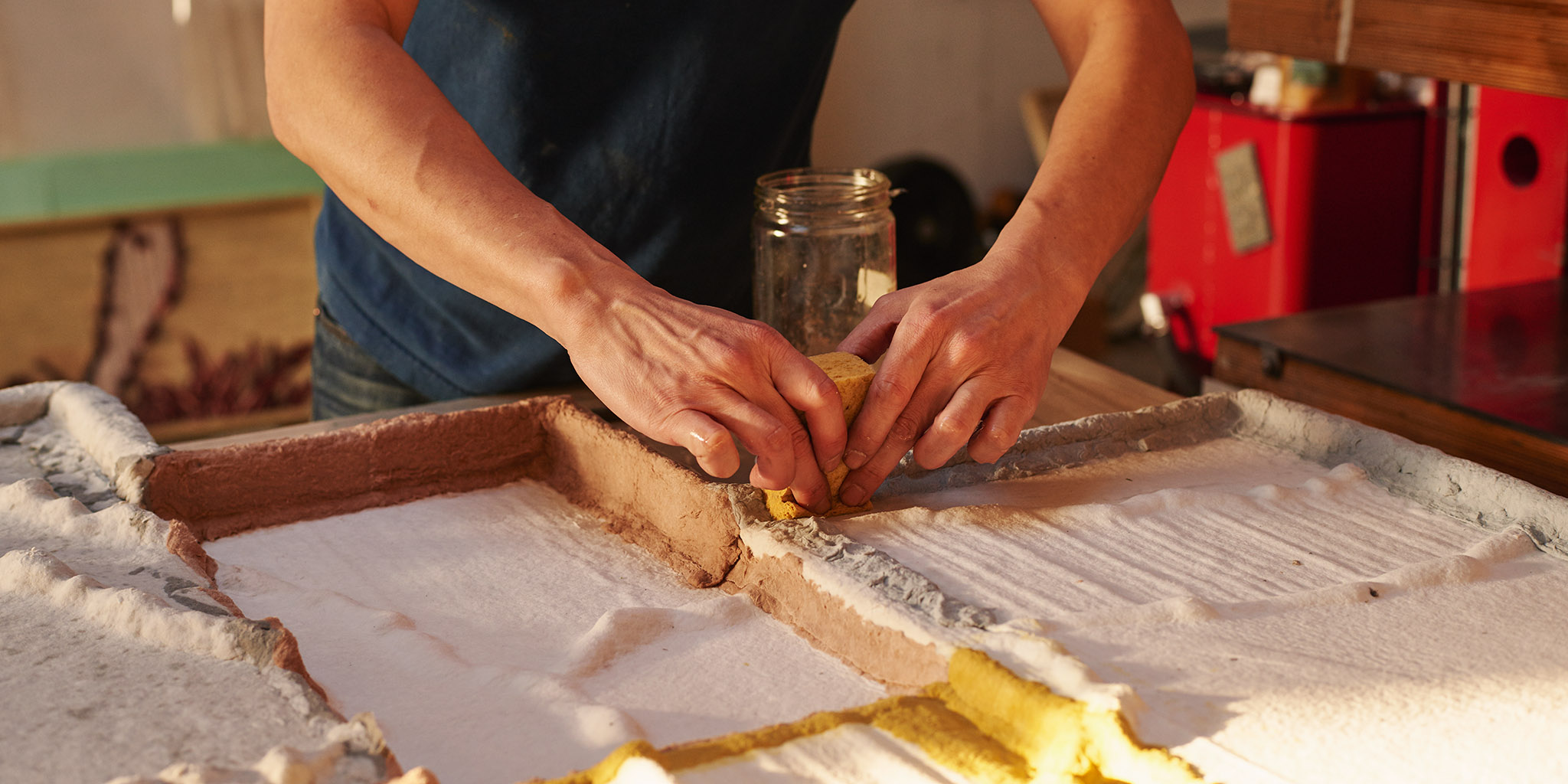 Handmade paper casting