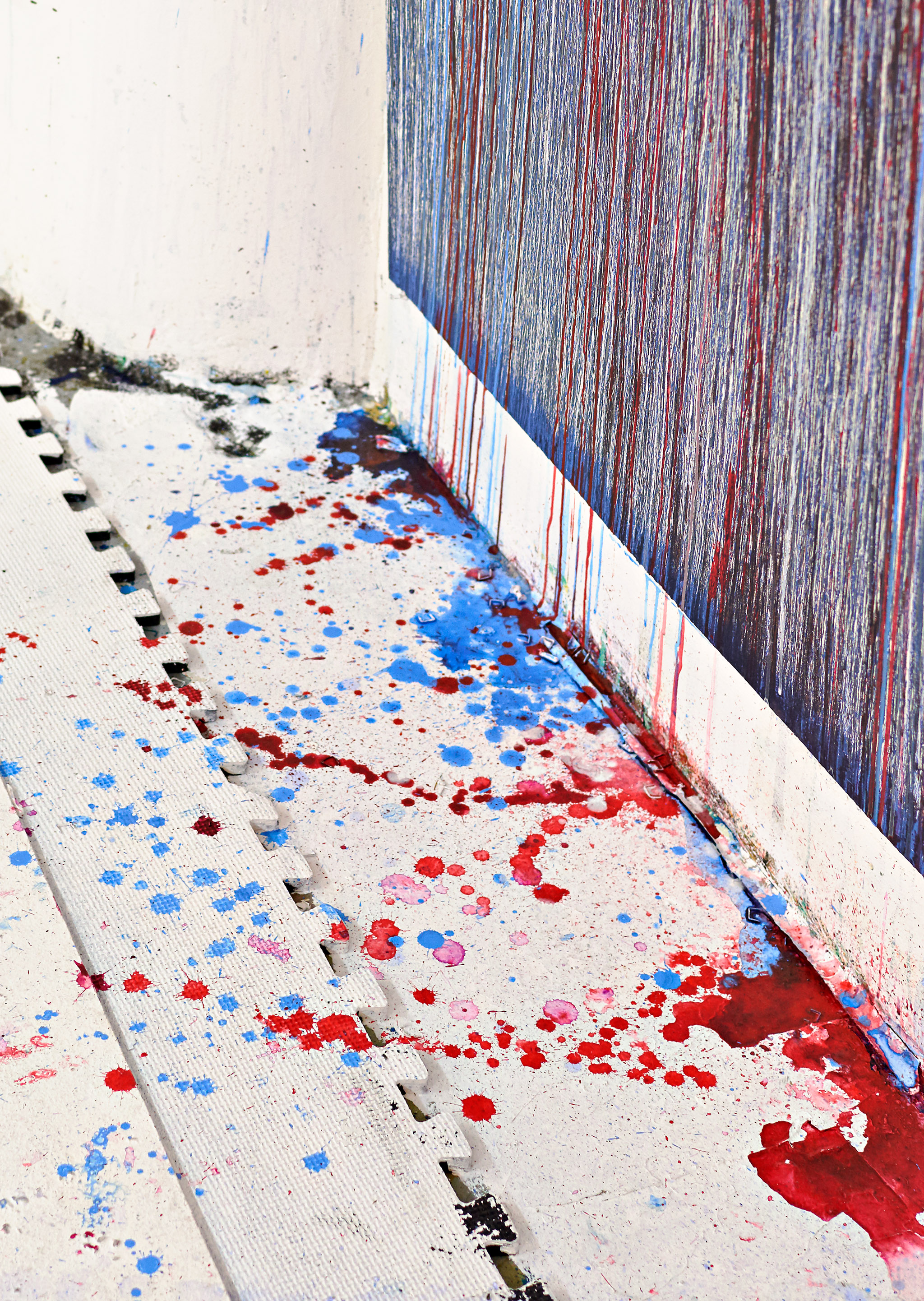 View of Pat Steir's studio, 2015