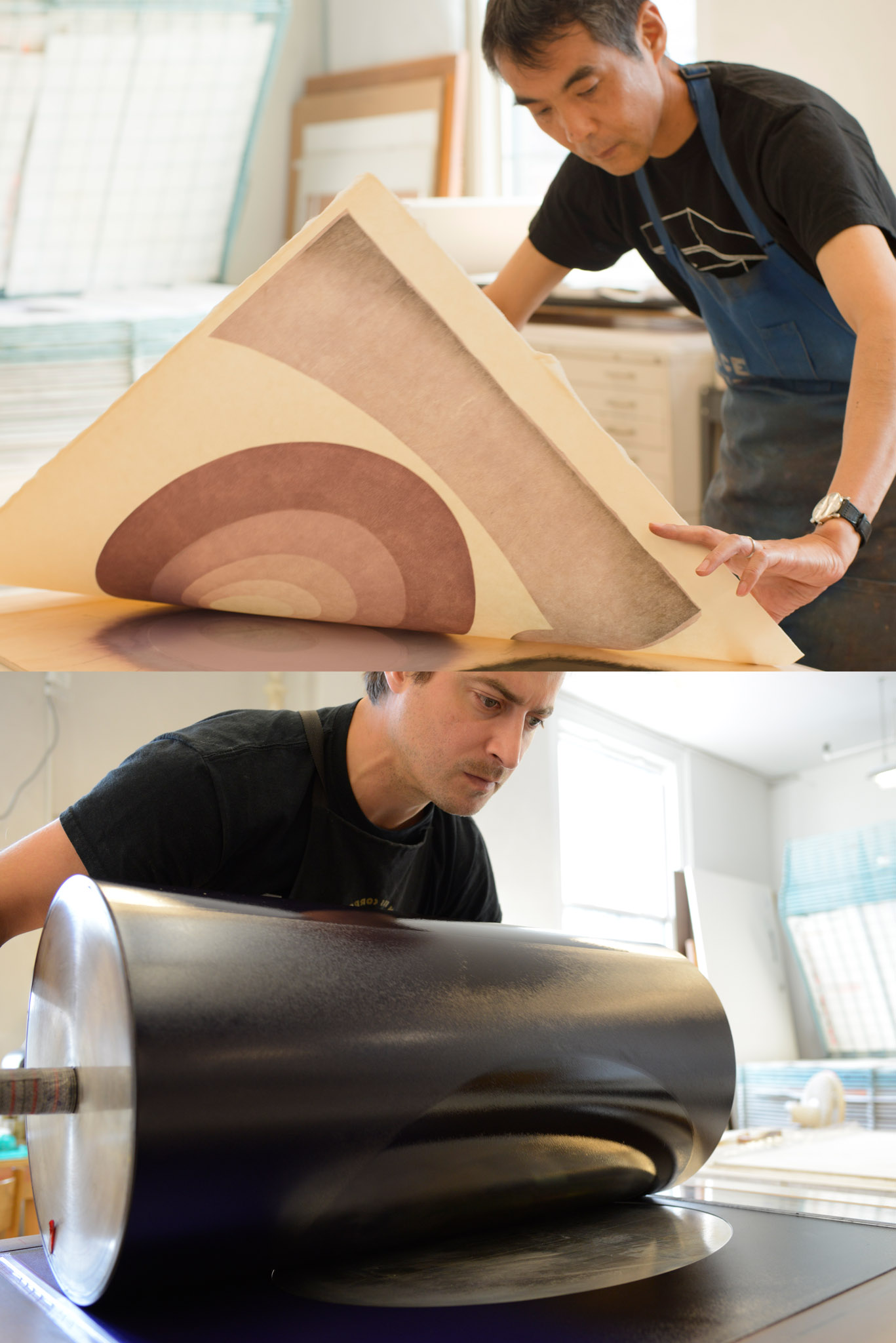 Master Woodblock Printers Yasu Shibata and Justin Israels