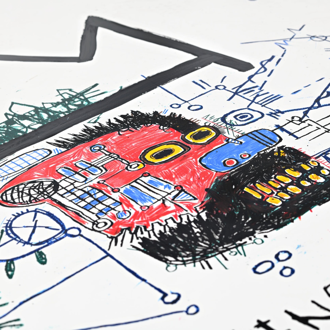 "King Alfonso" (2025) by Jean-Michel Basquiat