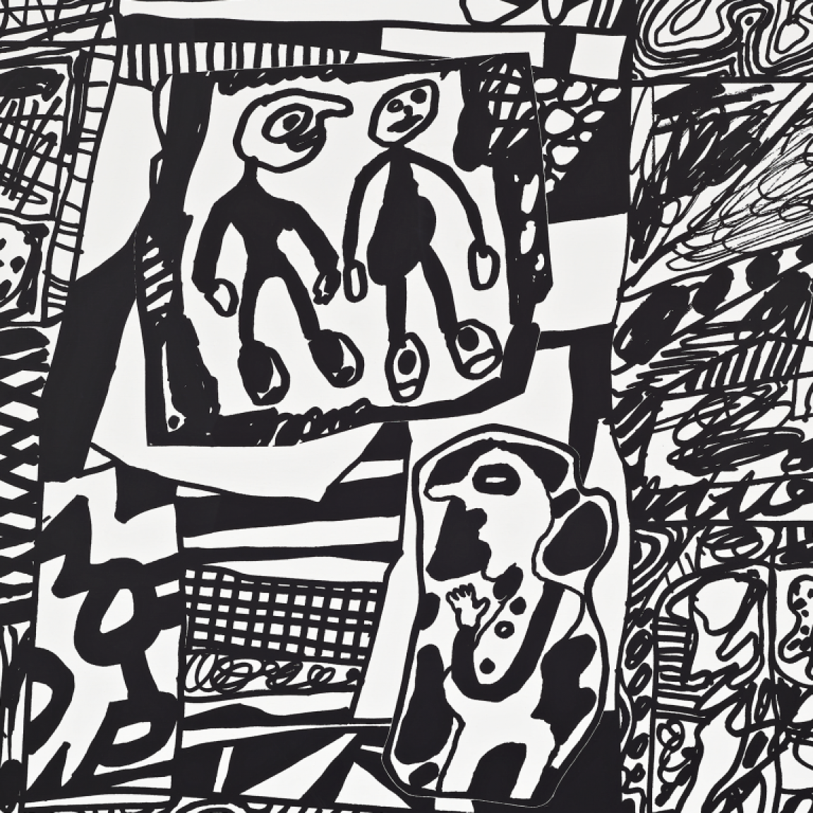 Site de Memoire III (detail), Jean Dubuffet, 1979.