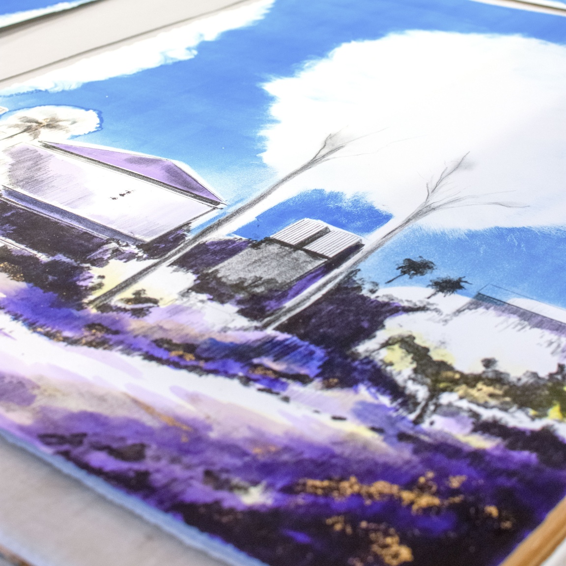 "The Town with Cloud Trees" (2025) by Gamaliel Rodríguez