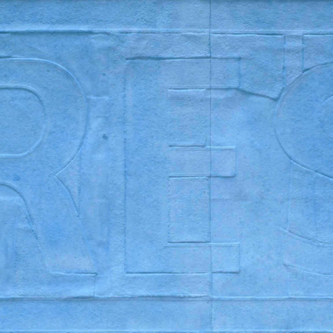"Light Blue Press Patch" (2026) by Spencer Lewis