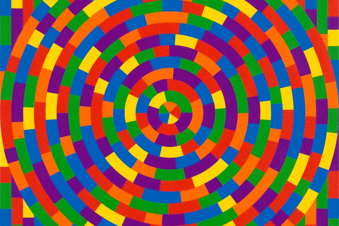 sol lewitt geometric figures & color