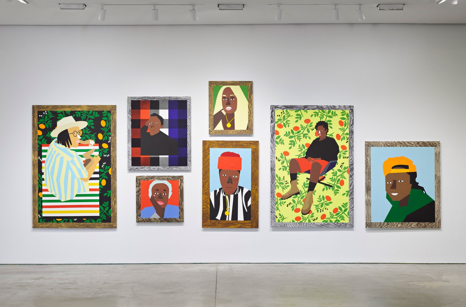 "CREW" (2021) by Nina Chanel Abney (installation view)