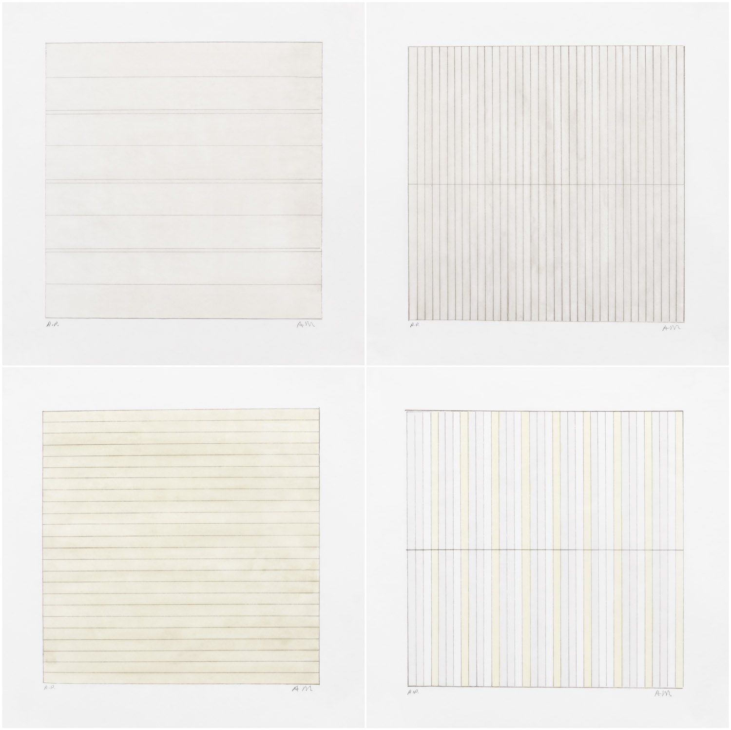 "Untitled" by Agnes Martin