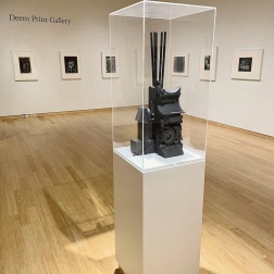 Installation view of "Louise Nevelson: Early Prints" © the Art Museum of WVU