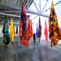 Installation view, “Sam Gilliam: The Last Five Years,” David Kordansky Gallery, Los Angeles. (Jeff McLane / Sam Gilliam/David Kordansky Gallery)