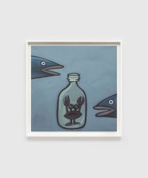 "Untitled (crab in a bottle)" (2025) by Yusuke Hanai
