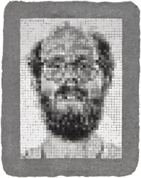 "Self-Portrait (Rigid)" (1982) by Chuck Close