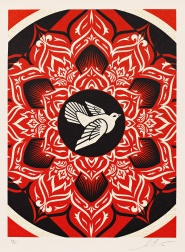 "Lotus Target Black" (2012) by Shepard Fairey