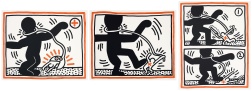 "Untitled 1-3" (1985) by Keith Haring