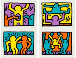 "Pop Shop I" (1987) by Keith Haring