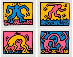 "Pop Shop II" (1988) by Keith Haring