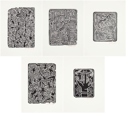 "Stones 1-5" (1989) by Keith Haring