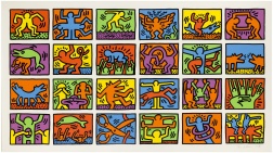 "Retrospect" (1989) by Keith Haring