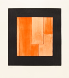 "Untitled (Orange/black)" (1993) by Günther Förg