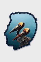 "Self Portrait (Pelicans)" (2026) by Alex Israel