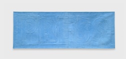 "Light Blue Press Patch" (2026) by Spencer Lewis
