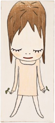 "Sprouts in Hands" (2013) by Yoshitomo Nara