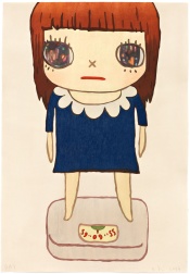 "Balance Girl" (2014) by Yoshitomo Nara