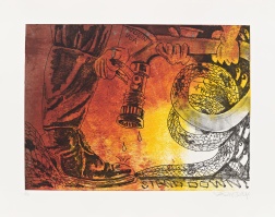 "Untitled 'Stand Down'" (2024) by Pat Phillips