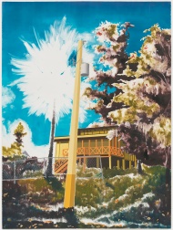 "The way to the glowing palm (version 1)" (2026) by Gamaliel Rodríguez