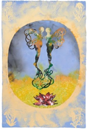 "Migrant Love" (2024) by Shahzia Sikander