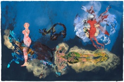 "Baggage Warrior" (2024) by Shahzia Sikander 