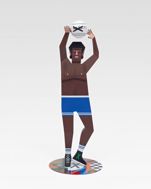 "boobie" (2019) by Nina Chanel Abney