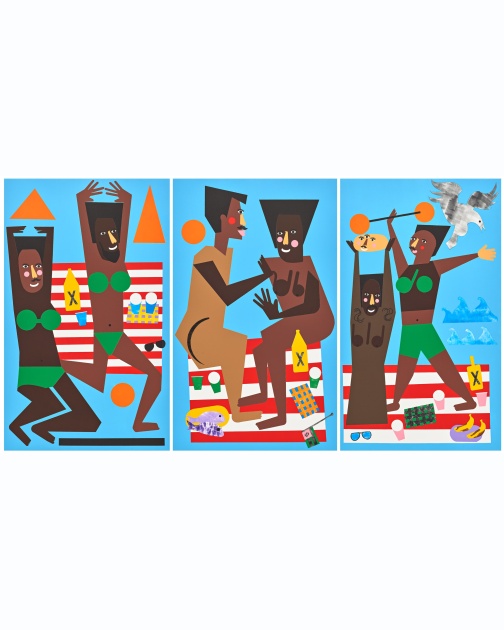 "Untitled" (2019) by Nina Chanel Abney