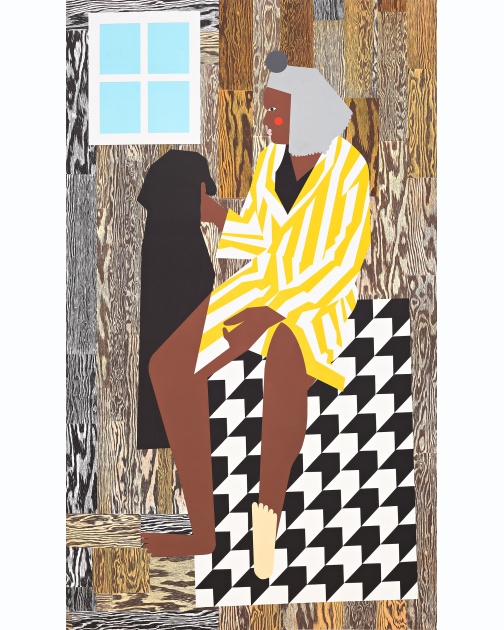 "KIYANNA" (2021) by Nina Chanel Abney