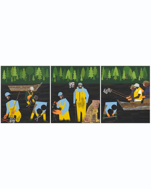 "Black People (BP)" (2022) by Nina Chanel Abney