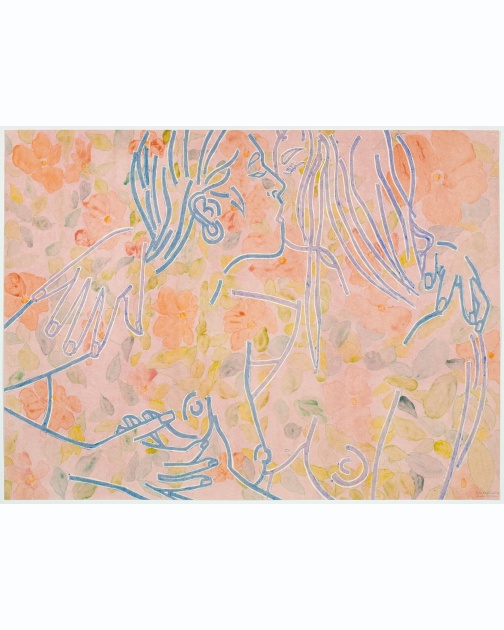 "Cool Pinks" (2008) by Ghada Amer and Reza Farkhondeh