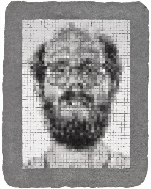 "Self-Portrait (Rigid)" (1982) by Chuck Close