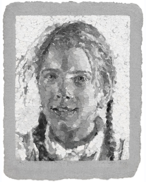 "Georgia" (1984) by Chuck Close