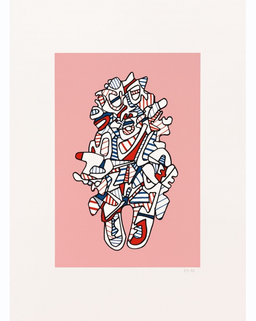 "Objectador (Rose)" (1973) by Jean Dubuffet