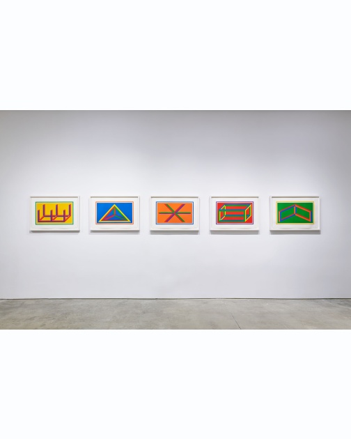 "Isometric Figures 1-5" (2002) by Sol LeWitt