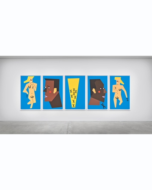 "Ooh La La" (2018) by Nina Chanel Abney
