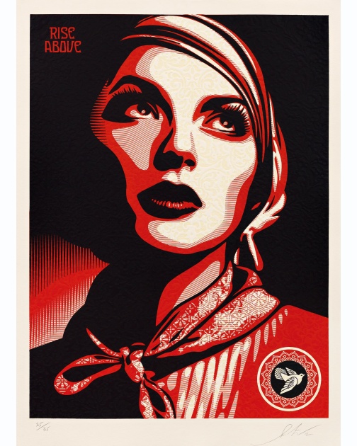 "Rise Above Rebel" (2012) by Shepard Fairey
