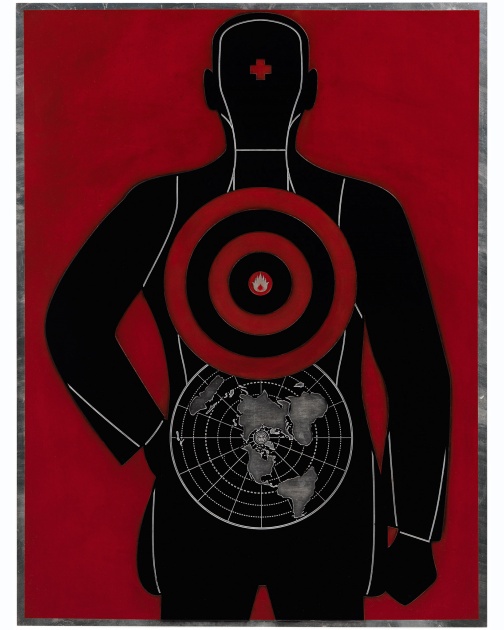 "Global Target (Plate)" (2012) by Shepard Fairey