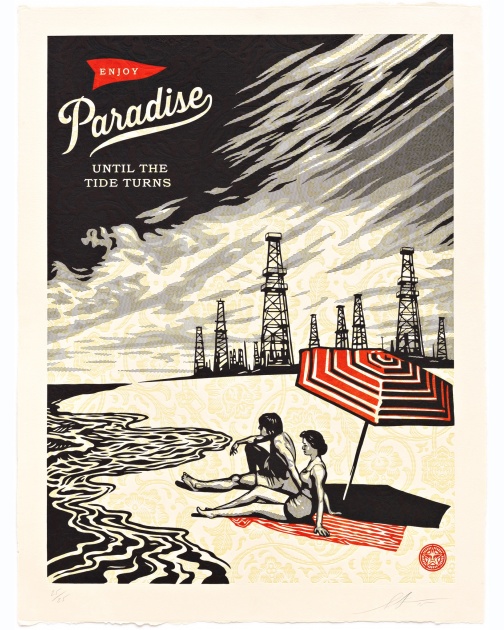 "Paradise Turns" (2015) by Shepard Fairey