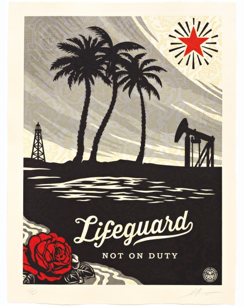 "Lifeguard Not on Duty" (2015) by Shepard Fairey