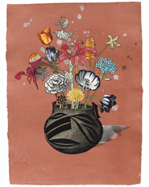 "Botanical Collage #3" (2008) by Jane Hammond